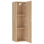 vidaXL Comodă TV, stejar Sonoma, 30,5x30x110 cm, lemn prelucrat vidaXL Comodă TV, stejar Sonoma, 30,5x30x110 cm, lemn prelucrat