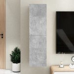 vidaXL Comodă TV, gri beton, 30,5x30x110 cm, lemn prelucrat vidaXL Comodă TV, gri beton, 30,5x30x110 cm, lemn prelucrat