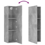 vidaXL Comodă TV, gri beton, 30,5x30x110 cm, lemn prelucrat vidaXL Comodă TV, gri beton, 30,5x30x110 cm, lemn prelucrat