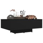 vidaXL Măsuță de cafea, negru, 85x55x31 cm, lemn prelucrat vidaXL Măsuță de cafea, negru, 85x55x31 cm, lemn prelucrat