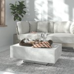 vidaXL Măsuță de cafea, gri beton, 85x55x31 cm, lemn prelucrat vidaXL Măsuță de cafea, gri beton, 85x55x31 cm, lemn prelucrat
