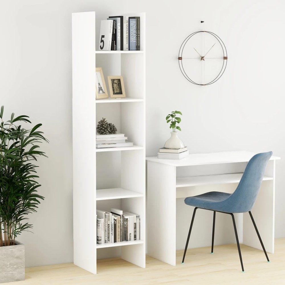 vidaXL Bibliotecă, alb, 40x35x180 cm, lemn prelucrat