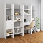 vidaXL Bibliotecă, alb, 40x35x180 cm, lemn prelucrat vidaXL Bibliotecă, alb, 40x35x180 cm, lemn prelucrat