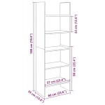 vidaXL Bibliotecă, alb, 60x35x180 cm, lemn prelucrat vidaXL Bibliotecă, alb, 60x35x180 cm, lemn prelucrat