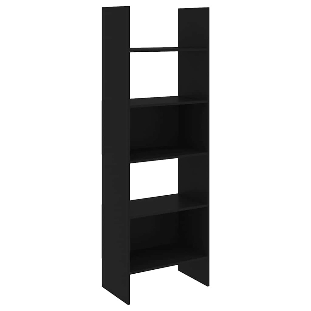 vidaXL Bibliotecă, negru, 60x35x180 cm, lemn prelucrat