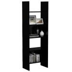 vidaXL Bibliotecă, negru, 60x35x180 cm, lemn prelucrat vidaXL Bibliotecă, negru, 60x35x180 cm, lemn prelucrat