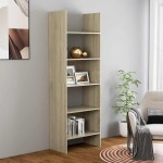 vidaXL Bibliotecă, stejar sonoma, 60x35x180 cm, lemn prelucrat vidaXL Bibliotecă, stejar sonoma, 60x35x180 cm, lemn prelucrat