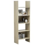 vidaXL Bibliotecă, stejar sonoma, 60x35x180 cm, lemn prelucrat vidaXL Bibliotecă, stejar sonoma, 60x35x180 cm, lemn prelucrat