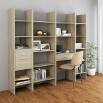 vidaXL Bibliotecă, stejar sonoma, 60x35x180 cm, lemn prelucrat vidaXL Bibliotecă, stejar sonoma, 60x35x180 cm, lemn prelucrat