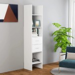 vidaXL Bibliotecă, alb, 40x35x180 cm, lemn prelucrat vidaXL Bibliotecă, alb, 40x35x180 cm, lemn prelucrat