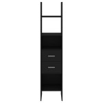 vidaXL Bibliotecă, negru, 40x35x180 cm, lemn prelucrat