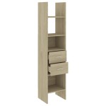 vidaXL Bibliotecă, stejar Sonoma, 40x35x180 cm, lemn prelucrat vidaXL Bibliotecă, stejar Sonoma, 40x35x180 cm, lemn prelucrat