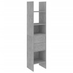 vidaXL Bibliotecă, gri beton, 40x35x180 cm, lemn prelucrat vidaXL Bibliotecă, gri beton, 40x35x180 cm, lemn prelucrat