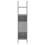 vidaXL Bibliotecă, gri beton, 40x35x180 cm, lemn prelucrat vidaXL Bibliotecă, gri beton, 40x35x180 cm, lemn prelucrat