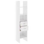 vidaXL Bibliotecă, alb extralucios, 40x35x180 cm, lemn prelucrat vidaXL Bibliotecă, alb extralucios, 40x35x180 cm, lemn prelucrat