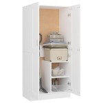 vidaXL Șifonier, alb, 82,5x51,5x180 cm, lemn prelucrat