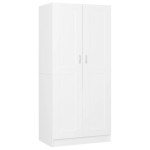 vidaXL Șifonier, alb, 82,5x51,5x180 cm, lemn prelucrat