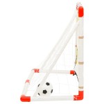vidaXL Set poartă de fotbal copii cu perete de poartă 120x51x77,5 cm vidaXL Set poartă de fotbal copii cu perete de poartă 120x51x77,5 cm