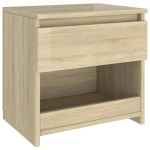 vidaXL Noptiere, 2 buc., stejar Sonoma, 40x30x39 cm, lemn prelucrat