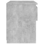 vidaXL Noptiere, 2 buc., gri beton, 40x30x39 cm, lemn prelucrat
