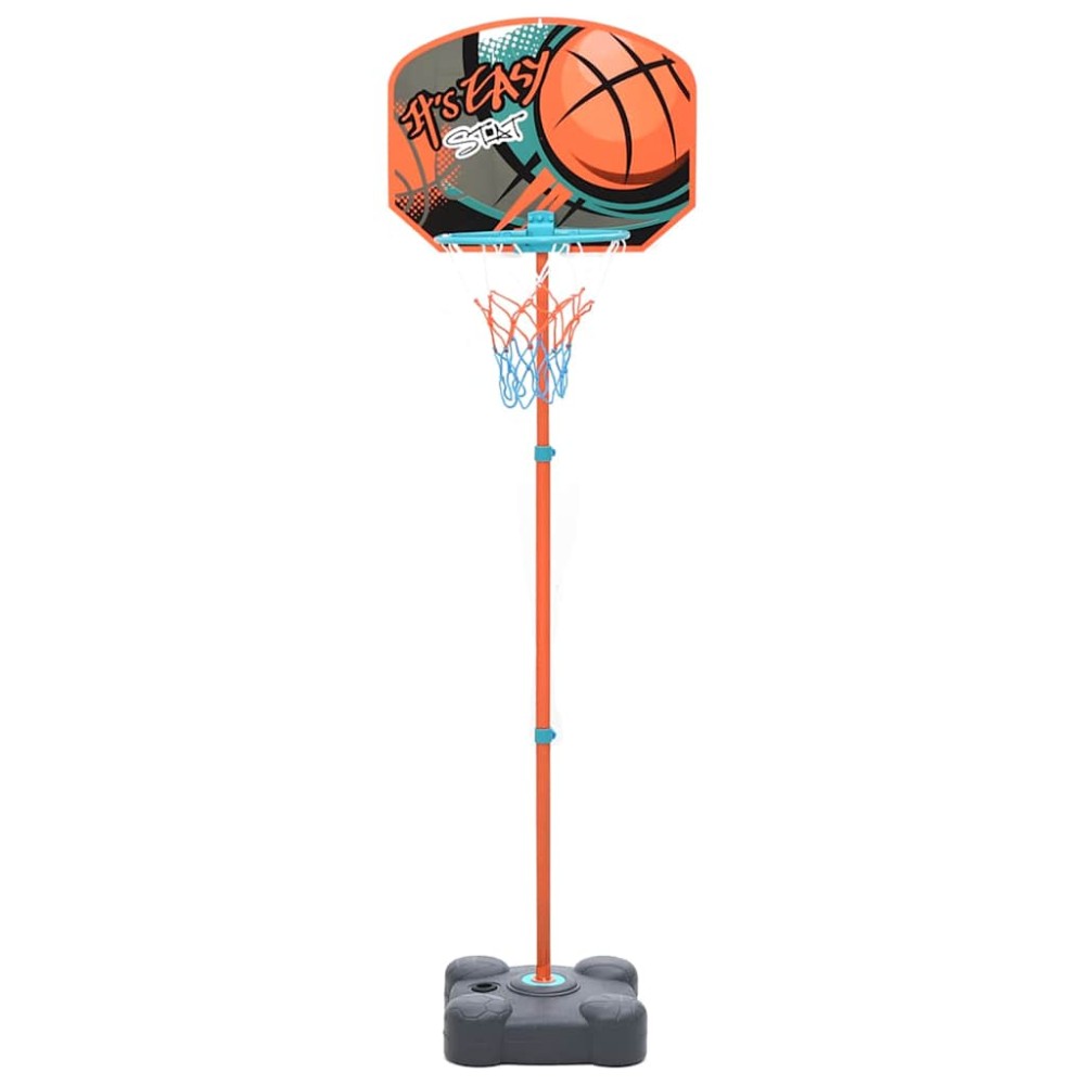 vidaXL Set de joc de baschet portabil, reglabil, 109-141 cm