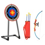 vidaXL Set tir cu arc și săgeți cu țintă pentru copii vidaXL Set tir cu arc și săgeți cu țintă pentru copii