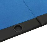 vidaXL Masă de poker pliabilă, 10 jucători, albastru, 207x106x76 cm vidaXL Masă de poker pliabilă, 10 jucători, albastru, 207x106x76 cm
