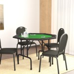 vidaXL Masă de poker pliabilă, 8 jucători, verde, 108x108x75 cm vidaXL Masă de poker pliabilă, 8 jucători, verde, 108x108x75 cm