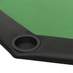 vidaXL Masă de poker pliabilă, 8 jucători, verde, 108x108x75 cm vidaXL Masă de poker pliabilă, 8 jucători, verde, 108x108x75 cm