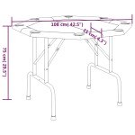 vidaXL Masă de poker pliabilă, 8 jucători, albastru, 108x108x75 cm vidaXL Masă de poker pliabilă, 8 jucători, albastru, 108x108x75 cm