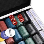 vidaXL Set de jetoane de poker 600 buc. 4 g vidaXL Set de jetoane de poker 600 buc. 4 g
