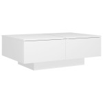 vidaXL Măsuță de cafea, alb, 90x60x31 cm, lemn prelucrat vidaXL Măsuță de cafea, alb, 90x60x31 cm, lemn prelucrat