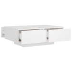 vidaXL Măsuță de cafea, alb, 90x60x31 cm, lemn prelucrat vidaXL Măsuță de cafea, alb, 90x60x31 cm, lemn prelucrat