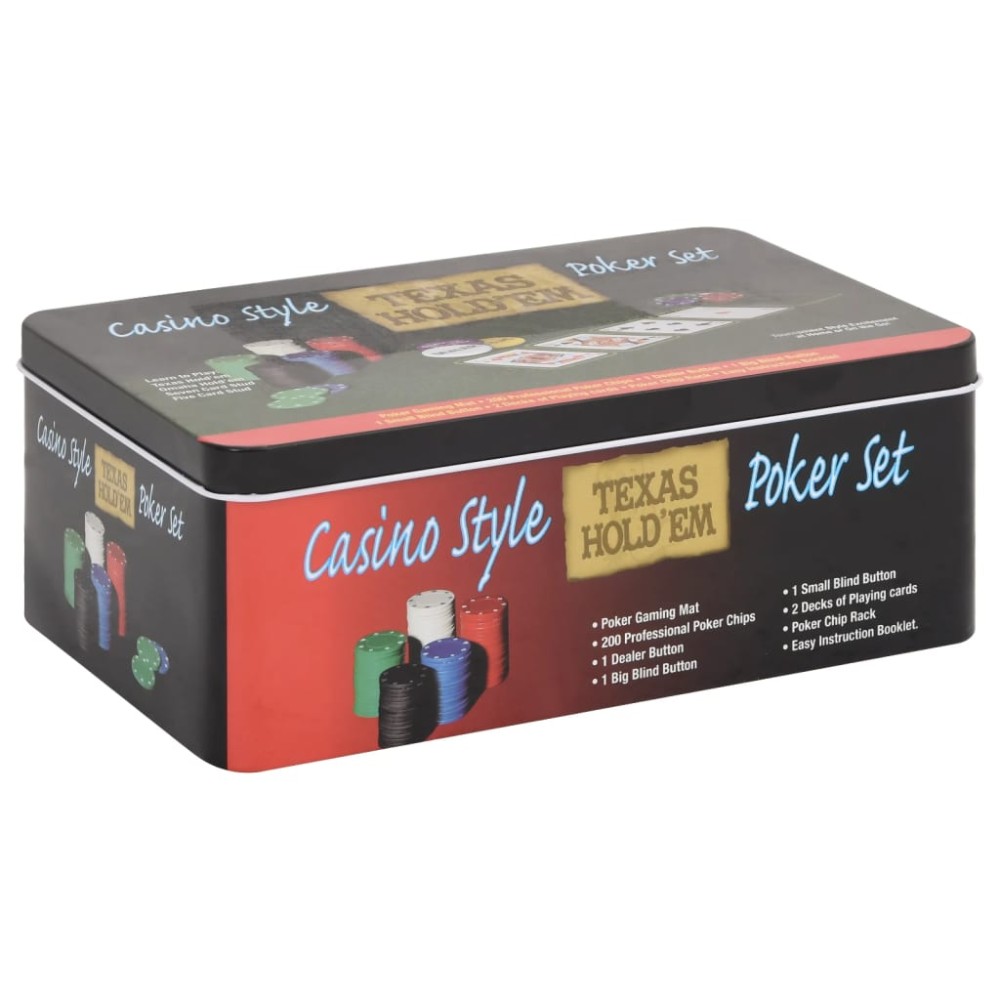 vidaXL Set de jetoane de poker 200 buc. 4 g