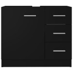 vidaXL Mască de chiuvetă, negru, 63 x 30 x 54 cm, PAL vidaXL Mască de chiuvetă, negru, 63 x 30 x 54 cm, PAL