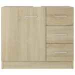vidaXL Mască de chiuvetă, stejar sonoma, 63 x 30 x 54 cm, PAL vidaXL Mască de chiuvetă, stejar sonoma, 63 x 30 x 54 cm, PAL
