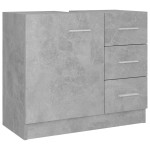 vidaXL Mască de chiuvetă, gri, 63 x 30 x 54 cm, PAL vidaXL Mască de chiuvetă, gri, 63 x 30 x 54 cm, PAL