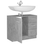 vidaXL Mască de chiuvetă, gri, 63 x 30 x 54 cm, PAL vidaXL Mască de chiuvetă, gri, 63 x 30 x 54 cm, PAL