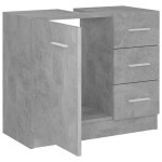 vidaXL Mască de chiuvetă, gri, 63 x 30 x 54 cm, PAL vidaXL Mască de chiuvetă, gri, 63 x 30 x 54 cm, PAL