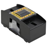 vidaXL Aparat automat de amestecat cărți, negru, 2 pachete vidaXL Aparat automat de amestecat cărți, negru, 2 pachete
