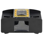 vidaXL Aparat automat de amestecat cărți, negru, 2 pachete vidaXL Aparat automat de amestecat cărți, negru, 2 pachete