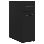 vidaXL Dulap de farmacie, negru, 20x45,5x60 cm, lemn prelucrat vidaXL Dulap de farmacie, negru, 20x45,5x60 cm, lemn prelucrat
