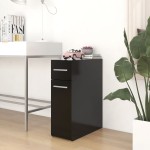 vidaXL Dulap de farmacie, negru, 20x45,5x60 cm, lemn prelucrat vidaXL Dulap de farmacie, negru, 20x45,5x60 cm, lemn prelucrat