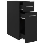 vidaXL Dulap de farmacie, negru, 20x45,5x60 cm, lemn prelucrat vidaXL Dulap de farmacie, negru, 20x45,5x60 cm, lemn prelucrat