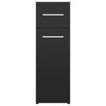 vidaXL Dulap de farmacie, negru, 20x45,5x60 cm, lemn prelucrat vidaXL Dulap de farmacie, negru, 20x45,5x60 cm, lemn prelucrat