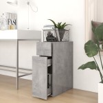 vidaXL Dulap de farmacie, gri beton, 20x45,5x60 cm, PAL vidaXL Dulap de farmacie, gri beton, 20x45,5x60 cm, PAL