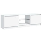 vidaXL Comodă TV cu lumini LED, alb, 120x30x36 cm vidaXL Comodă TV cu lumini LED, alb, 120x30x36 cm