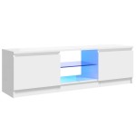 vidaXL Comodă TV cu lumini LED, alb extralucios, 120x30x36 cm vidaXL Comodă TV cu lumini LED, alb extralucios, 120x30x36 cm