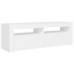 vidaXL Comodă TV cu lumini LED, alb, 120x35x40 cm vidaXL Comodă TV cu lumini LED, alb, 120x35x40 cm