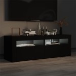 vidaXL Comodă TV cu lumini LED, negru, 120x35x40 cm vidaXL Comodă TV cu lumini LED, negru, 120x35x40 cm